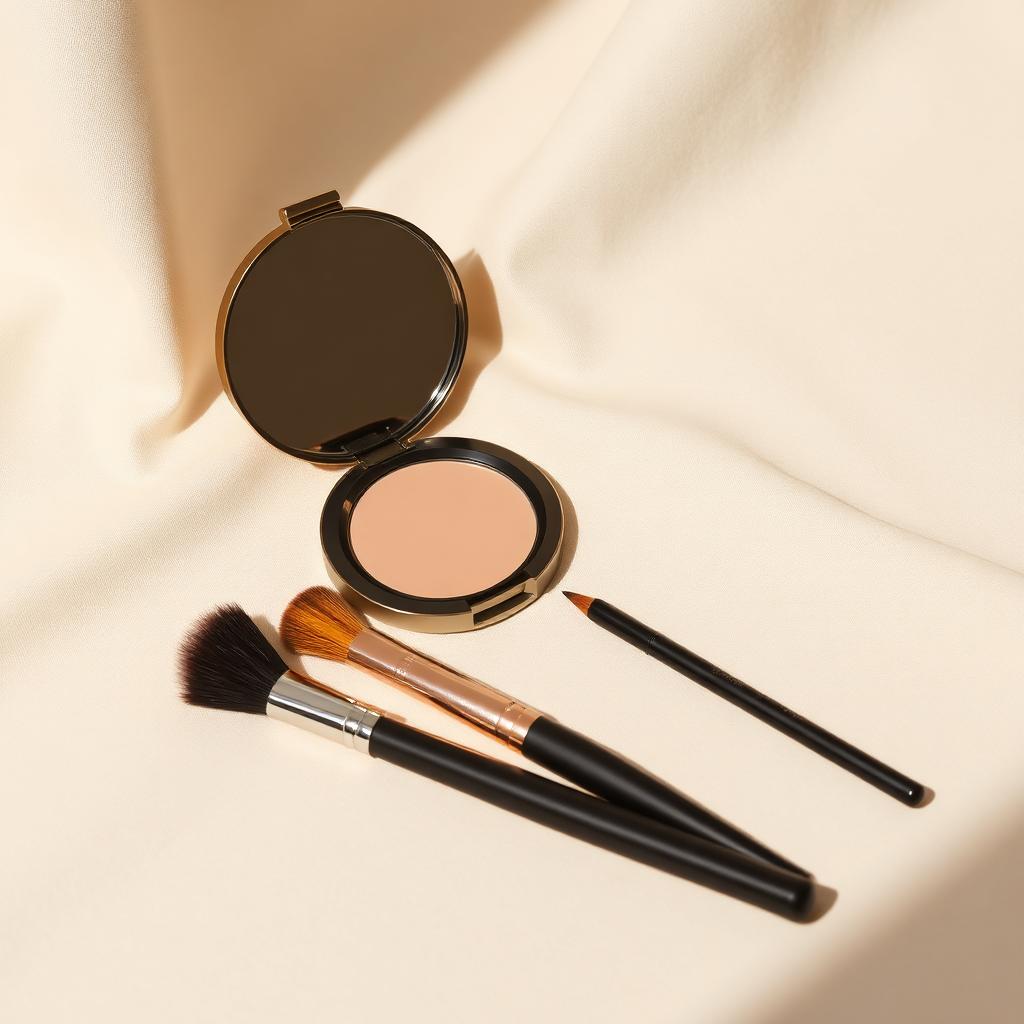 Brow brushes and mirror